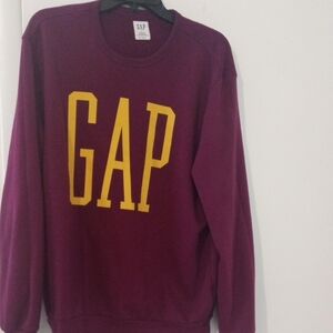 GAP Men's Crewneck Sweater in Purple and Yellow